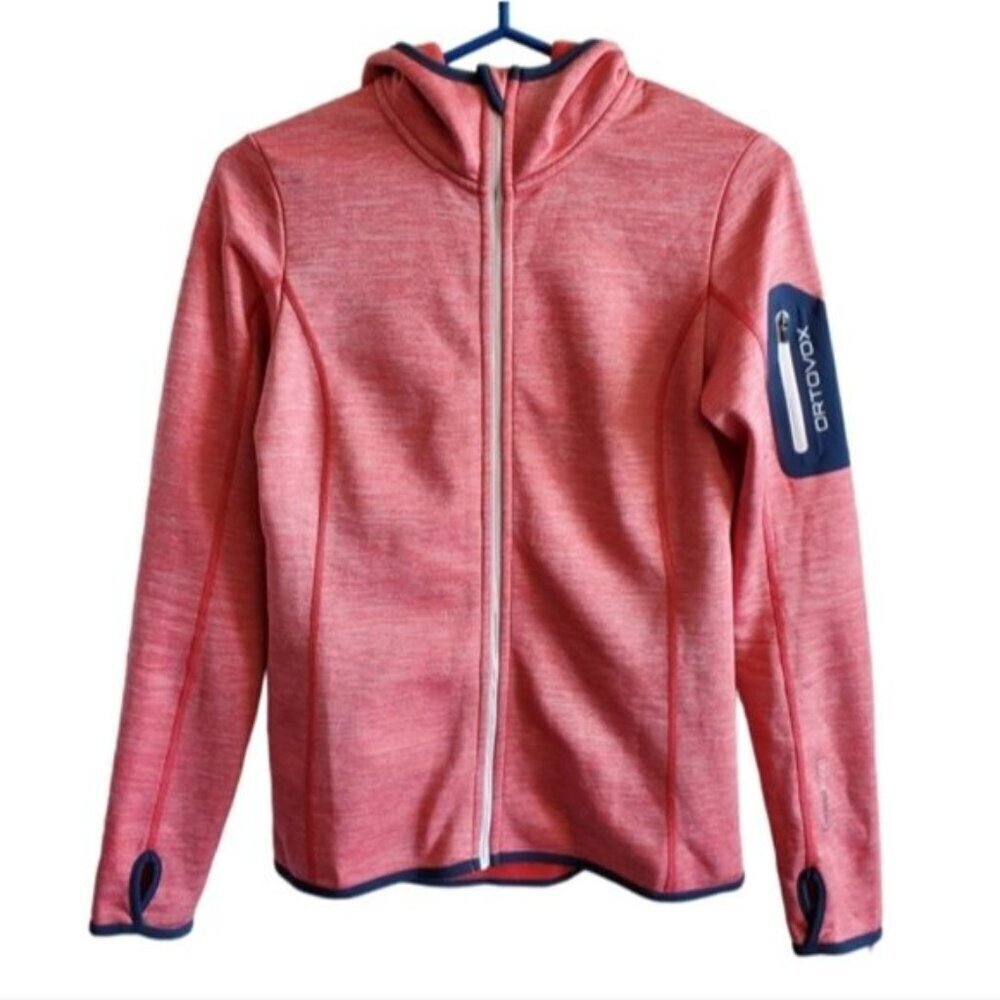 Ortovox Fleece Melange Wool-Blend Hoodie Jacket Size S